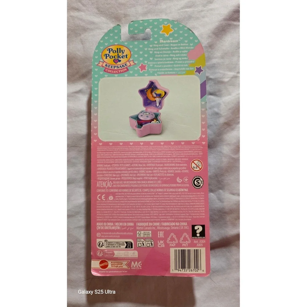 Polly Pocket Keepsake Collection Stardream Ring and Case Set NIB JCB24